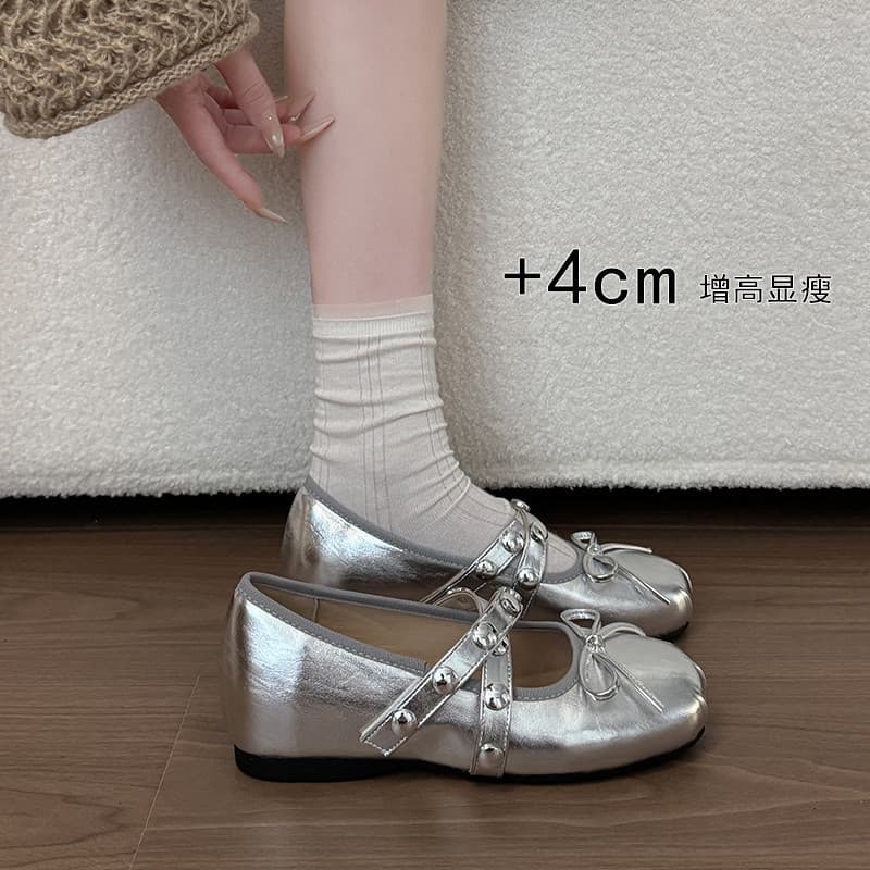 First Encounter Season French Soft Flat Mary Jane Shoes Women's Summer Outer Wear 2026 New Bow Tie Hundred Matching Skirt Light