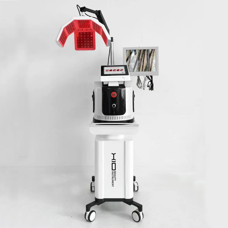 Scalp Detection Beauty Device Desktop Laser Hair Growth Device Electrotherapy Comb Hair Care Hair Follicle Growth Machine