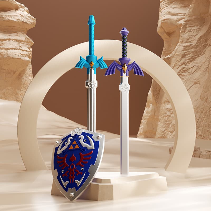 The Legend of Zelda: Tears of the Kingdom Master Sword 1:1 Link Cosplay Weapon PU Soft Rubber Toy Sword