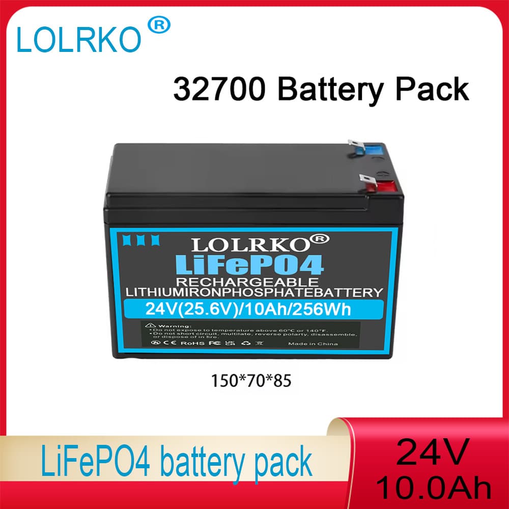 24V 8Ah/10Ah lithium iron phosphate battery pack built-in BMS sprayer access control audio toy electric car