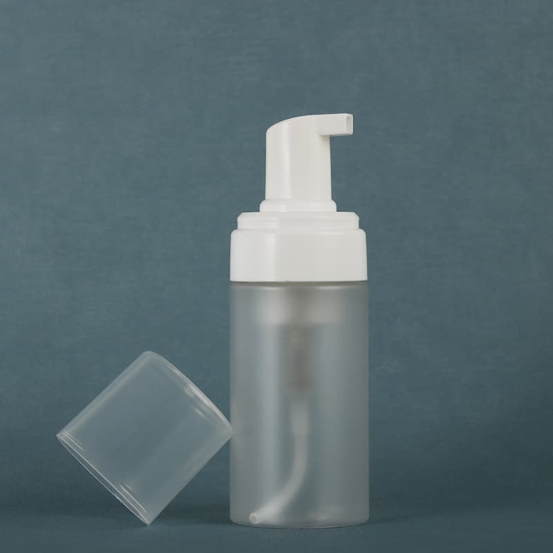 In Stock Facial Cleansing Mousse Foam Bottle, Press-Type Transparent Foaming Bottle, 80ml Plastic Face Wash Dispenser Bottle