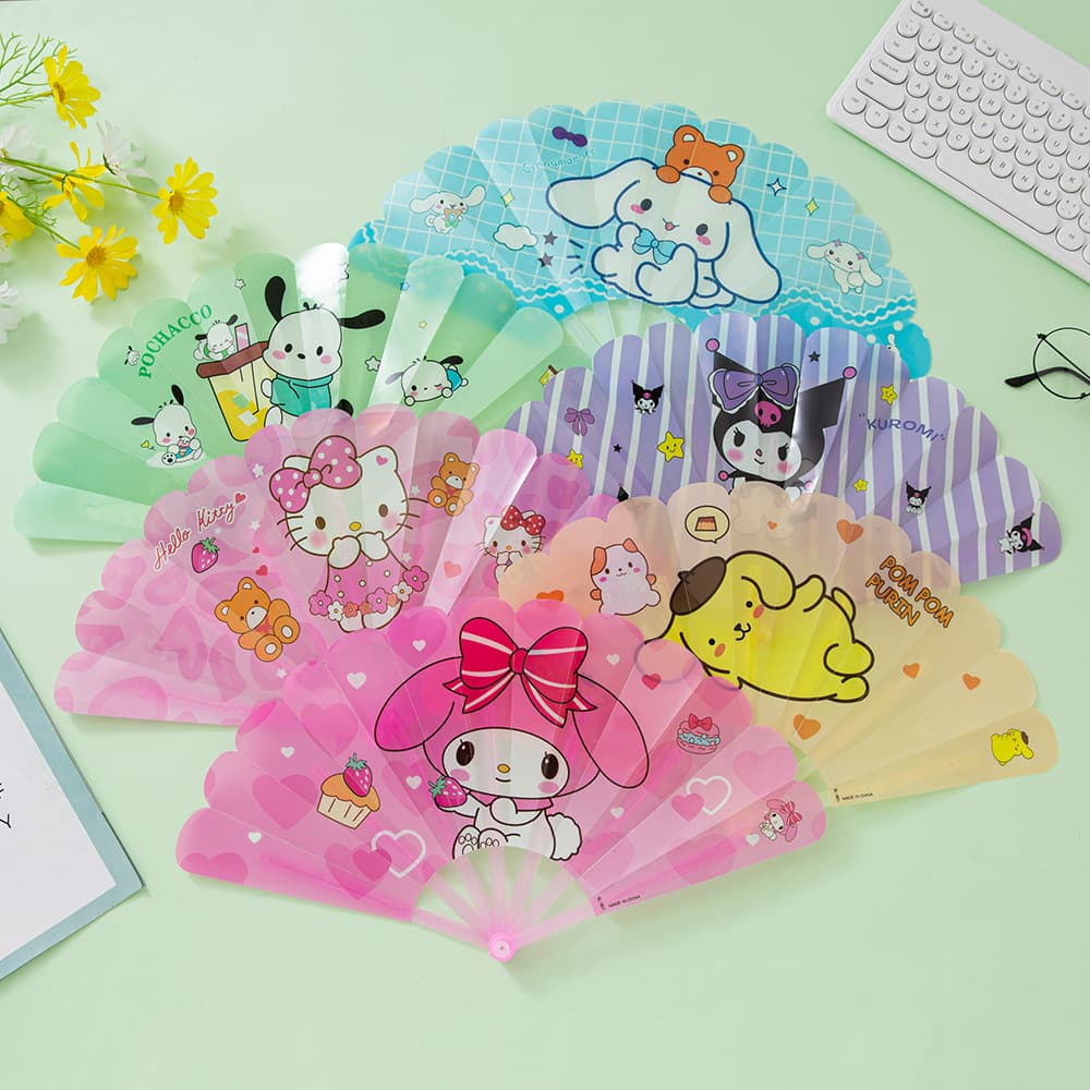Cool Fan Industry 801S Kuromi Cartoon Cute Creative Student Fan Summer Portable Folding Fan Portable 30% Off Fan