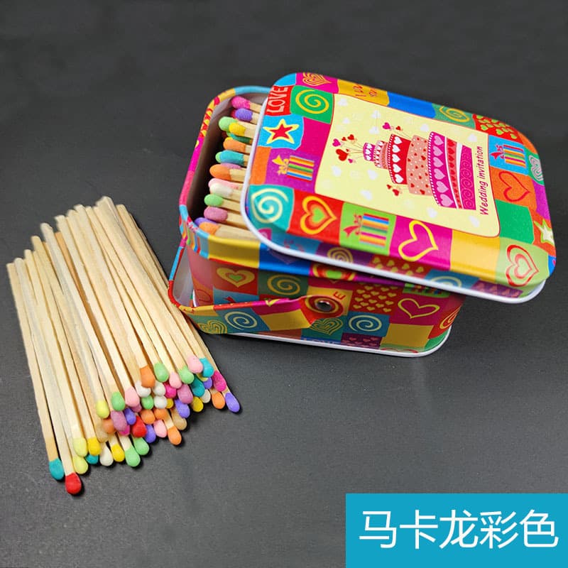 MATCHES creative personality retro extended 10CM matchstick aromatherapy candle safety match stick match hardcover