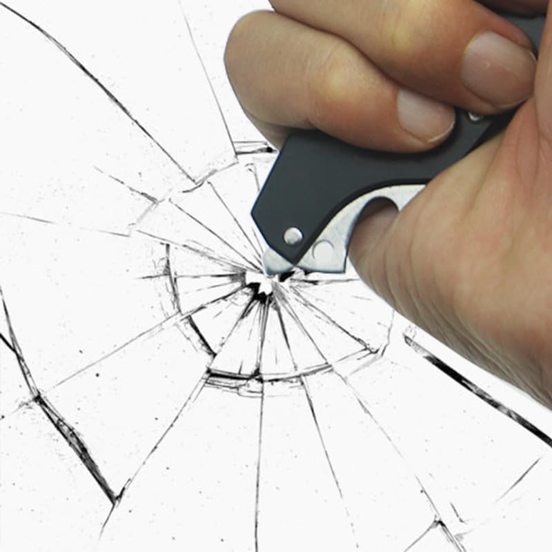 Multi-function Bottle Opener Portable Folding Knife Sharp Glass Breaker Self-defense Tool Box Cutter Fruit Knife