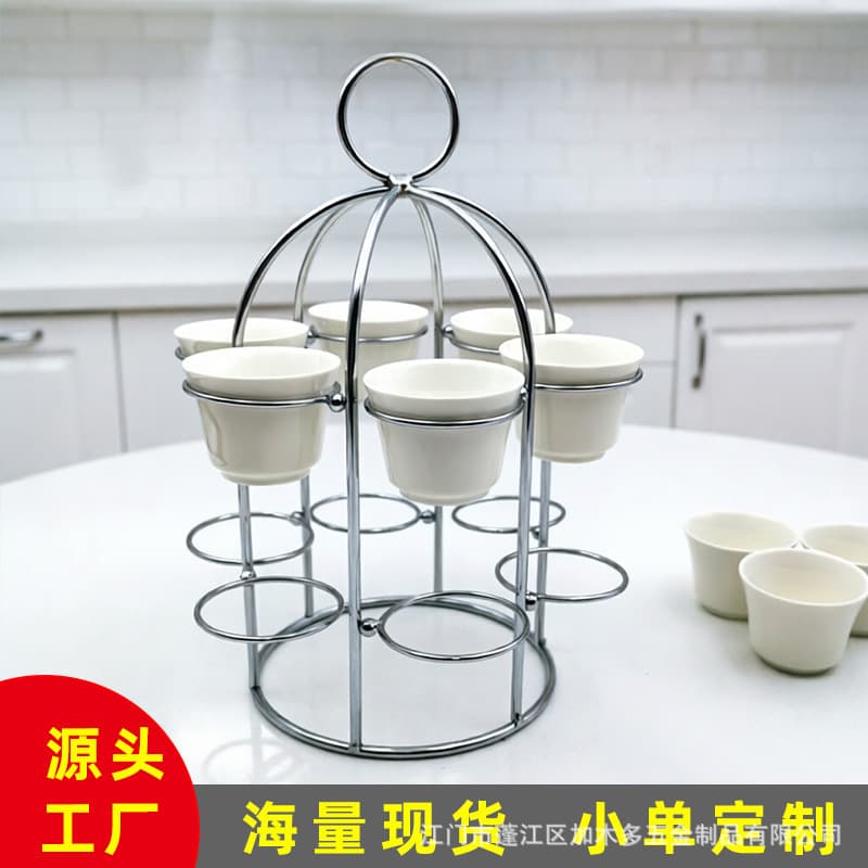 Creative Iron Birdcage Wine Glass Rack, 12-Cup Holder, Luxury Style, 8-Cup Holder, Cake Dessert Display Stand