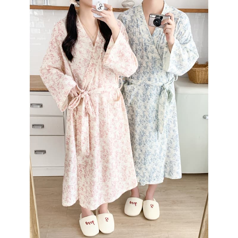 Korean ins women's summer Korean couple's simple and comfortable pajamas, casual loose nightgown, lazy home clothes for women