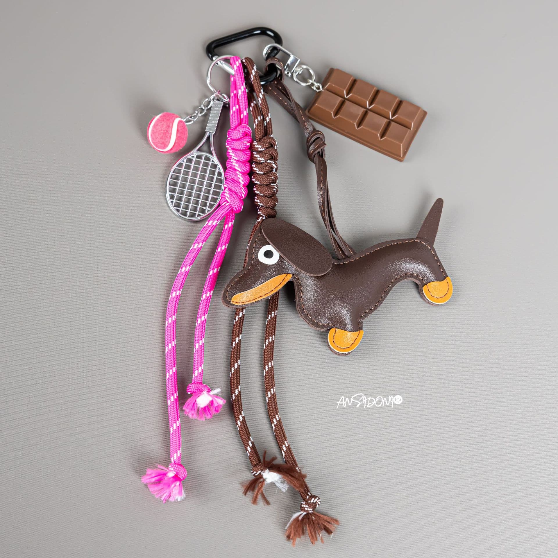 Keychain pendant plush doll car keychain hanging jewelry chain backpack cute apple pendant decoration for women