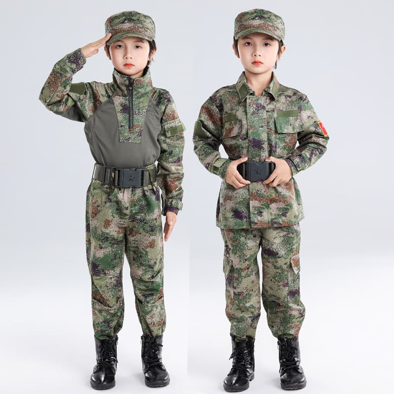 Children's Camouflage Set, Boys Elementary School Military Training, Kindergarten Outdoor Training Summer Camp New Style Frog Suit