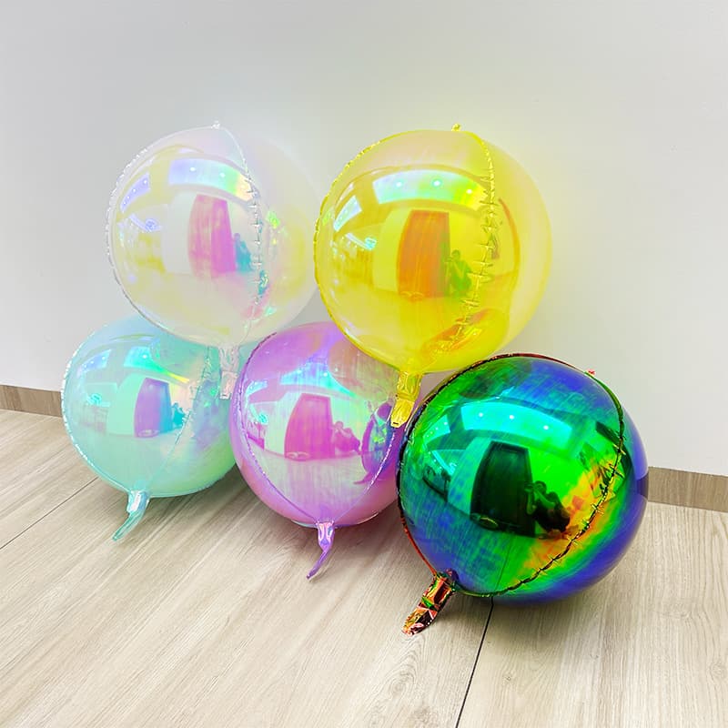 Colorful aluminum film balloons 10 inches 12 inches 15 inches 18 inches 22 inches 32 inches 50 inches 60 inches colorful 4D round balls outside the border