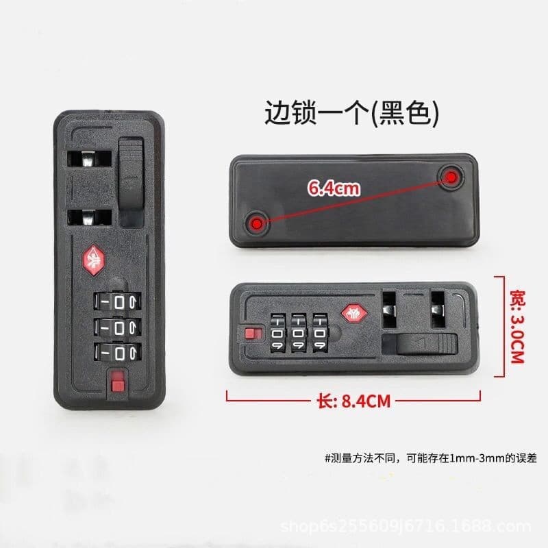 In-stock Wholesale Customs Inlaid Lock Suitcase Accessories Combination Lock, PC Case Inlaid Fixed Lock