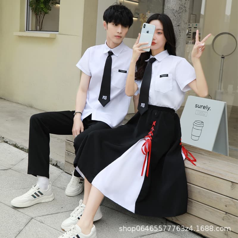 Graduation Class Uniform Set for Middle and High School Students, Recitation Performance Outfit, Korean Style Campus Wear