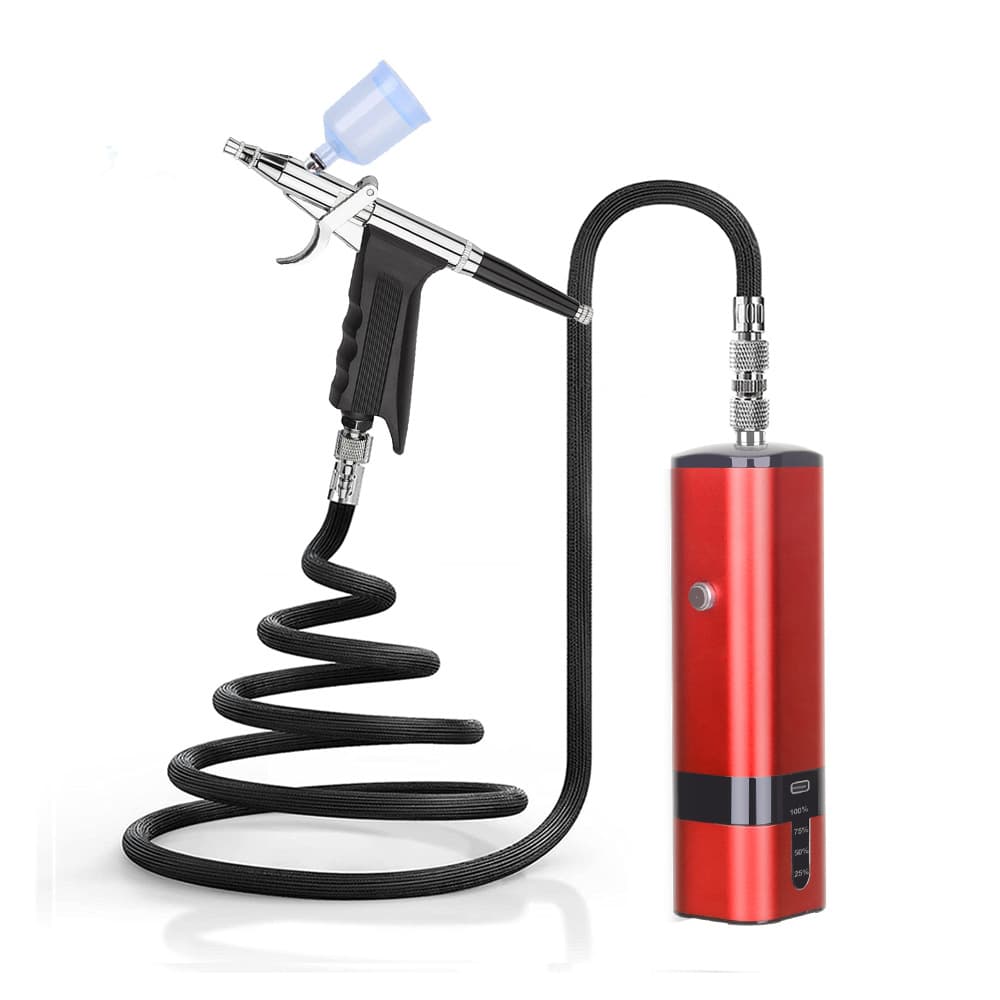 Gundam Military Model Cake Beauty Salon Oxygen Injection Pump Tool Set Spray Gun Airbrush