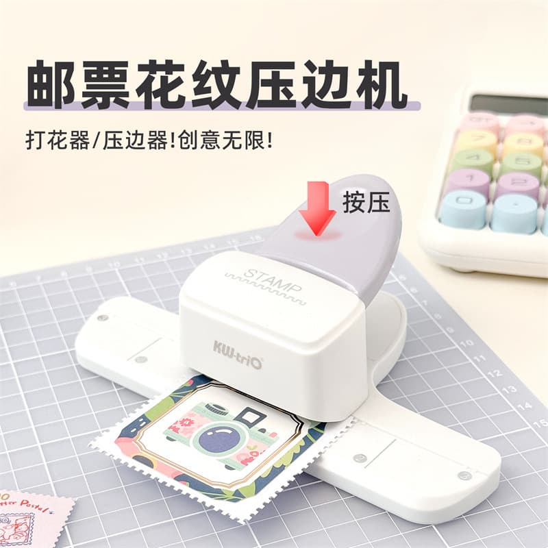 Embosser Stamp, Children's Handcraft Punch, Large Scrapbooking Pattern Press for Collage Materials and Embossing
