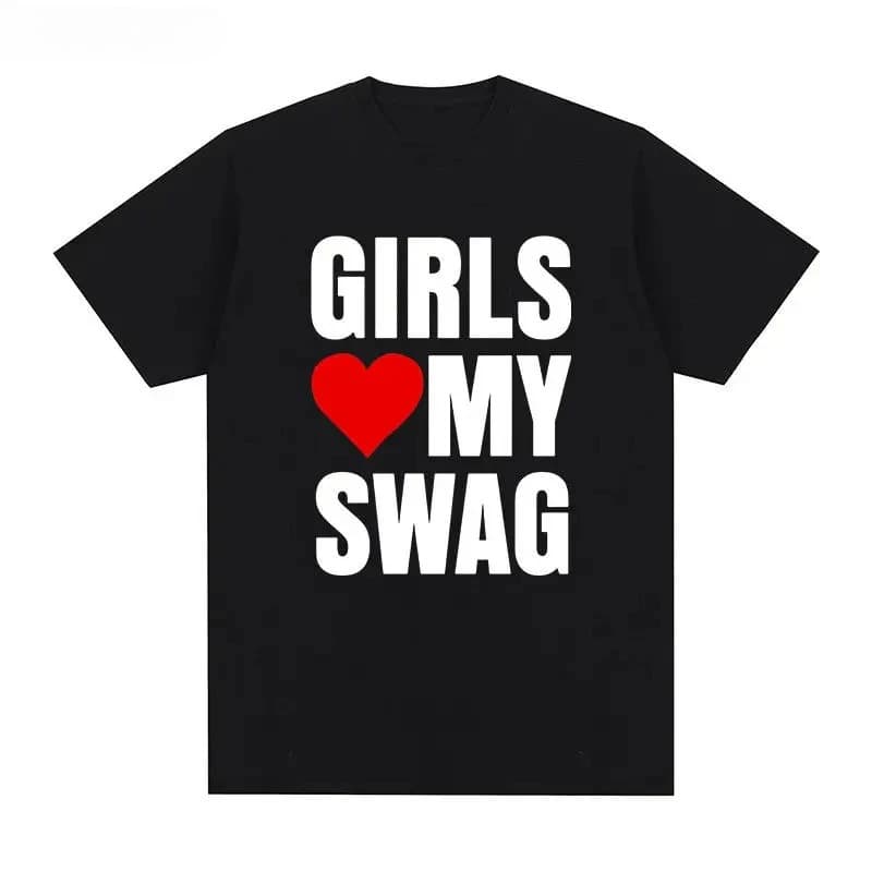 Girls Love My Swag Short-sleeved T-shirt America