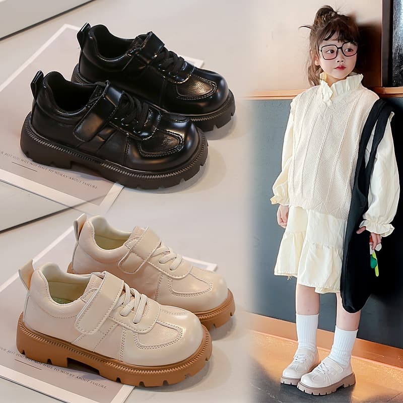 2025 Spring New Fashion Casual Versatile Student Performance Little Leather Shoes Small/Medium/Large Kids Unisex Children's Dance Shoes
