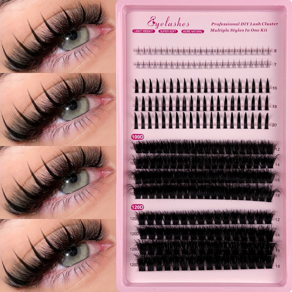 DIY Lashes Extension Spiky Eye Lashes Clusters Lower Eyelash
