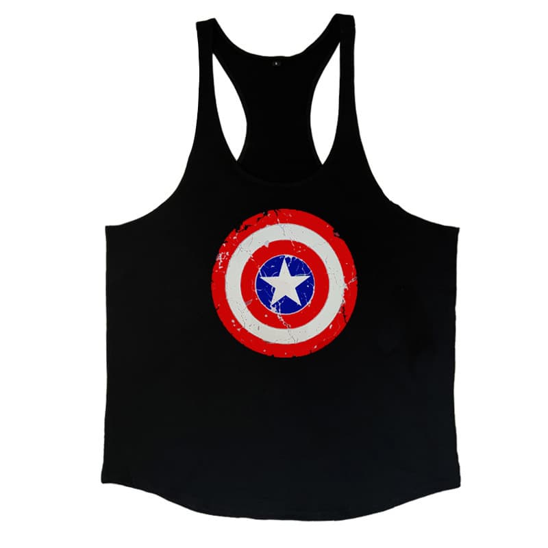 Sleeveless Vest Summer Men's Fashion Fitness Bodybuilding Running Basketball Casual Tank Top Fine Strap Undershirt