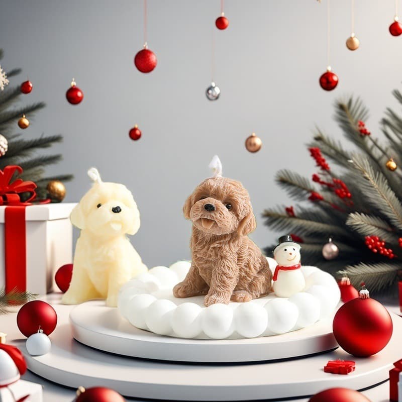 Teddy Puppy Scented Candle Wholesale Fragrance Home Decor Scented Birthday Candle Gift Ins-Style Ornament