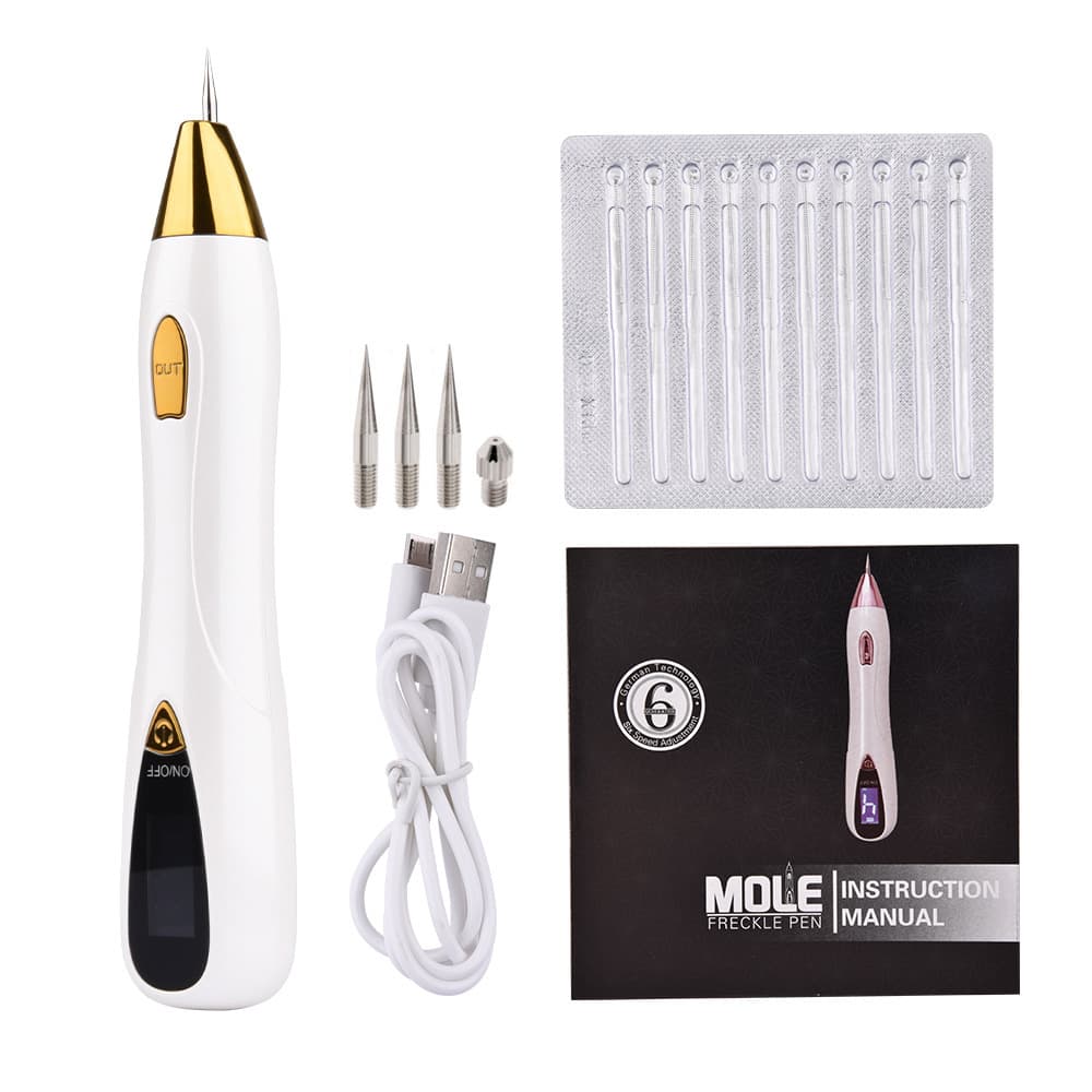 Factory Direct Spot Removal Pen, Mole Pen, Unique LED Home Mole Pen with 9 Settings Instrument