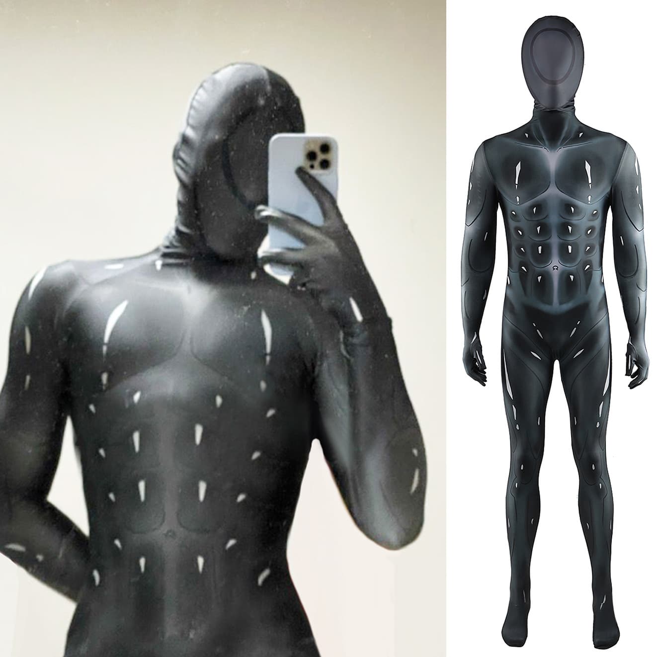 Anime Comic Muscle Man Symbiote Bodysuit Cosplay Costume Role-Playing Halloween Outfit