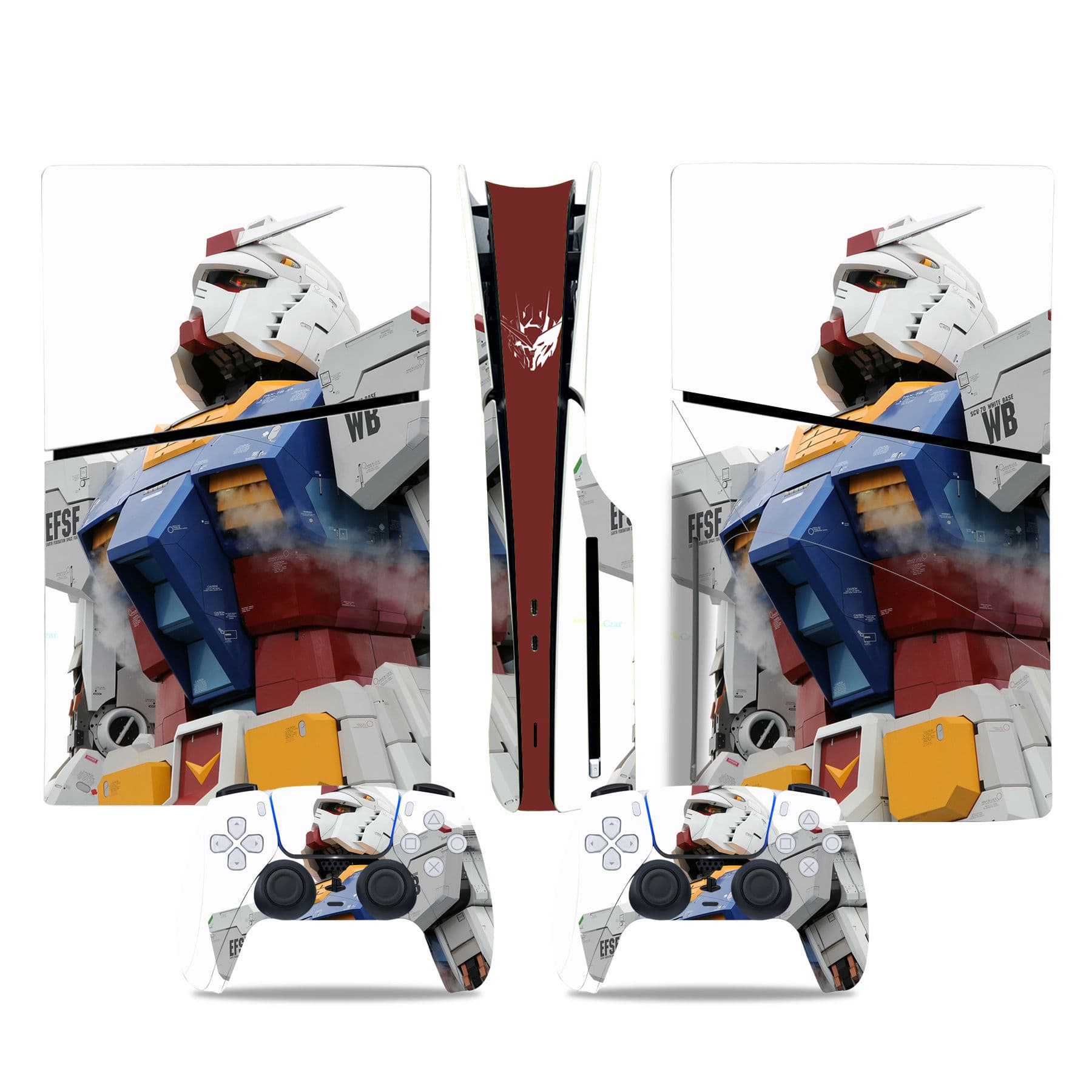 PS5 slim Disc optical drive version game console full body sticker digital color film sticker handle sticker