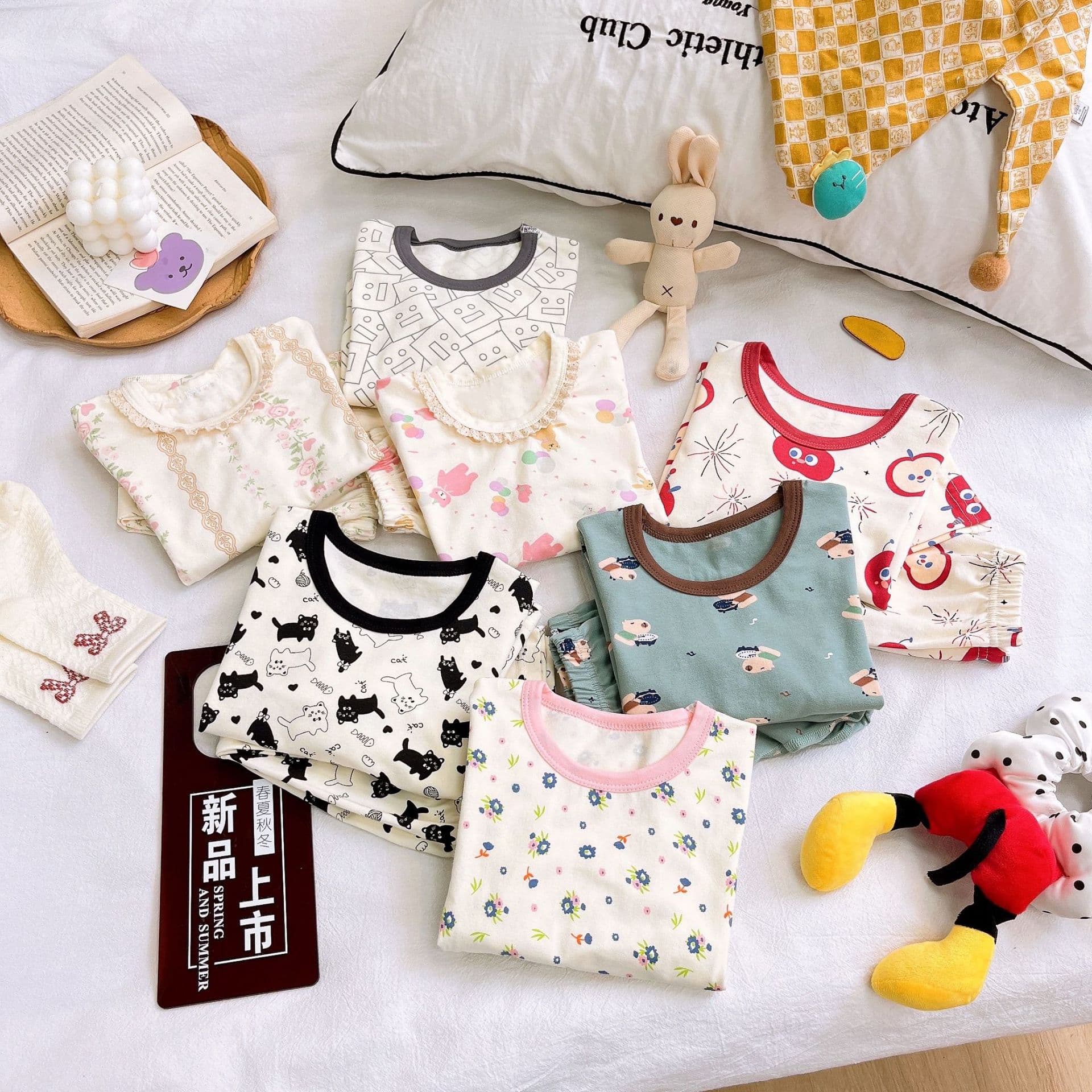 Children's Seamless Lycra Underwear Set Boys Girls Homewear Warm Thermal Top and Pants Pure Cotton Class A Base Layer Pajamas