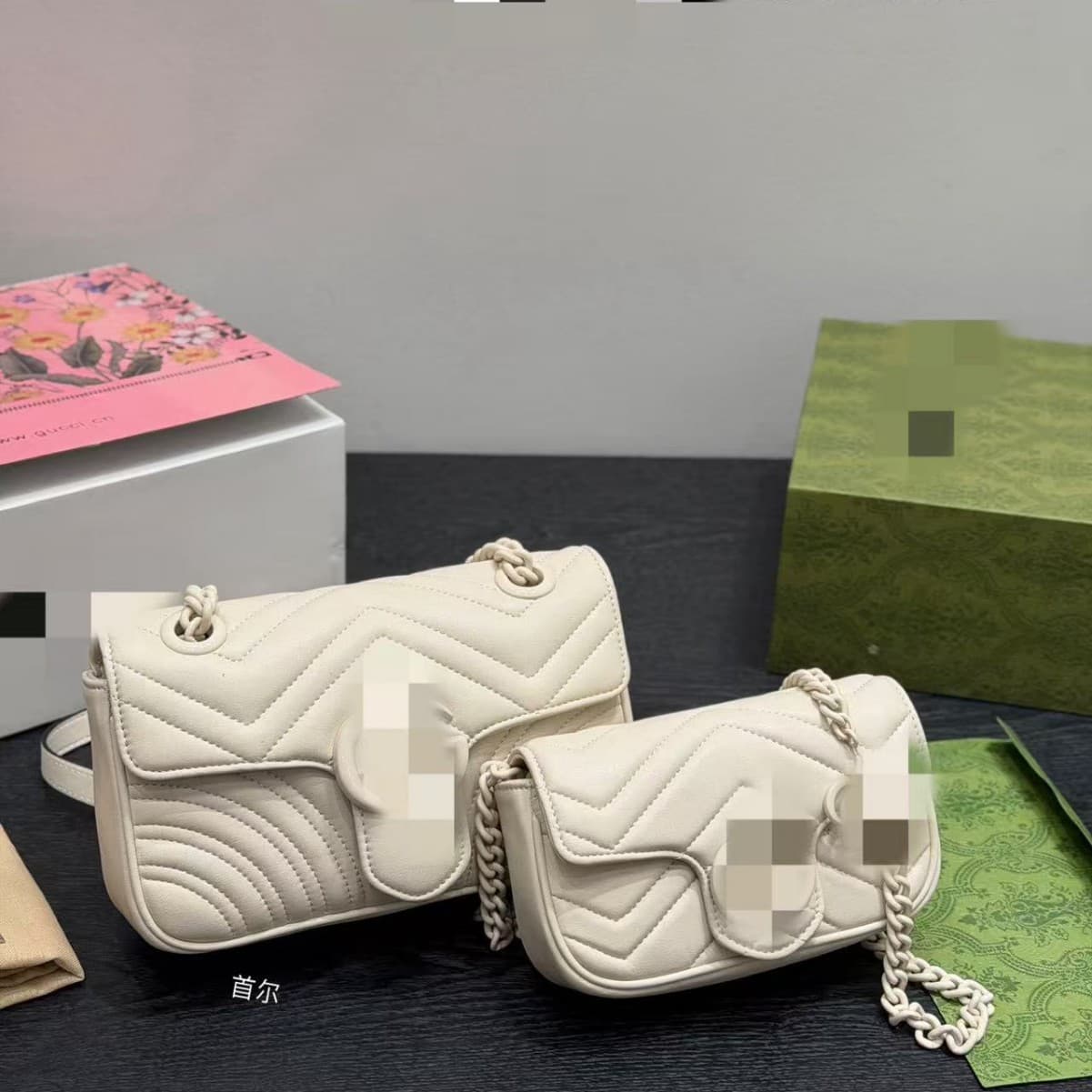 (Guangzhou cross-border original leather) G family bag m lv women's bag with chip version various styles shoulder handbags