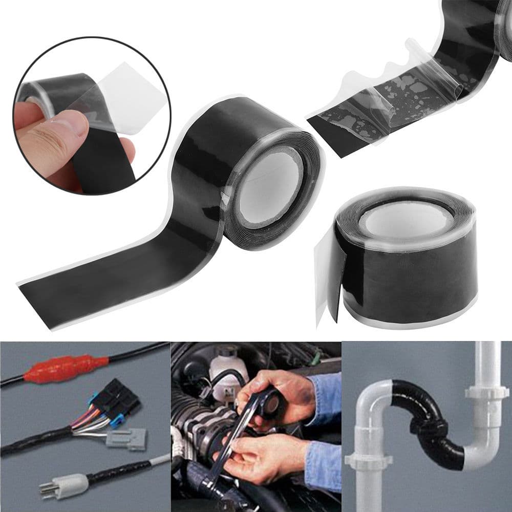 Waterproof, Insulating, High-Temperature Resistant Self-Adhesive Silicone Tape for Pipe Repair and Wire Connections at Home or in Cars