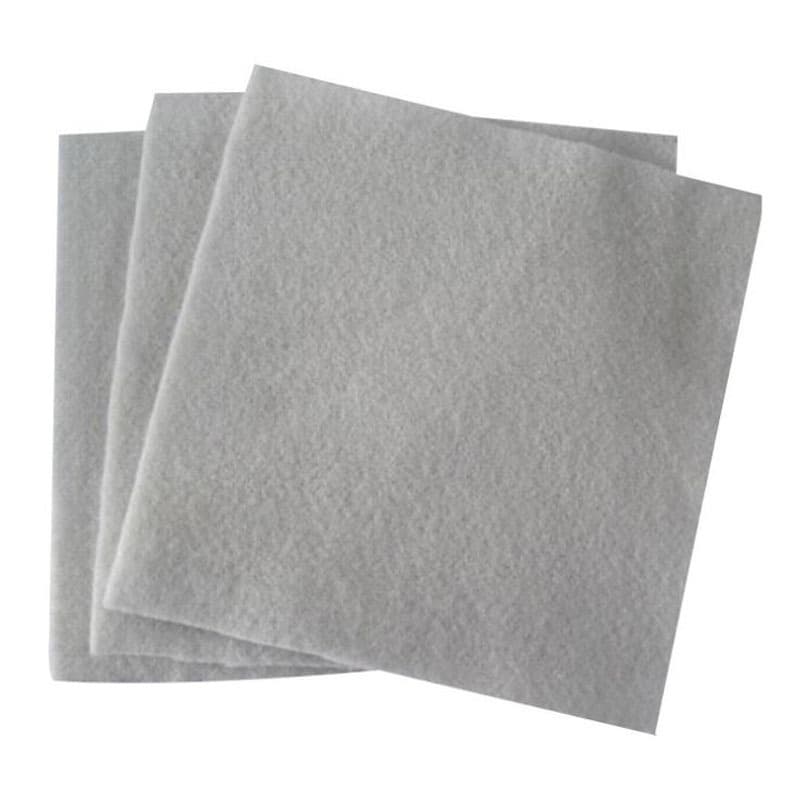 White Polyester Filament Geotextile for Road Maintenance, Dust-Proof Geotextile, Polyethylene Needle-Punched Short-Fiber Geotextile