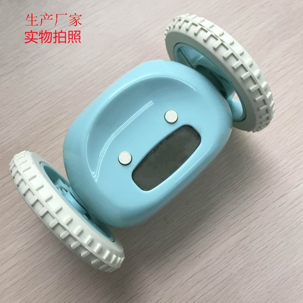Running Alarm Clock for Students, Escape Wheel Novelty Lazy Person Fleeing Clock, Wholesale Gift Creative Small Electronic Alarm