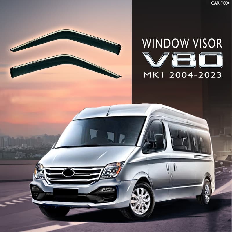 For LDV Maxus V80 Window Visor Rain Shield Sunshade Rain Guard LDV MAXUS V80 Window Visor