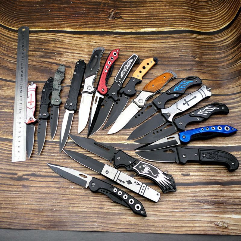 Yangjiang Hot Selling Folding Knife Outdoor Knife Sharp Portable Pocket Self-Defense Survival Blade Wholesale Tools
