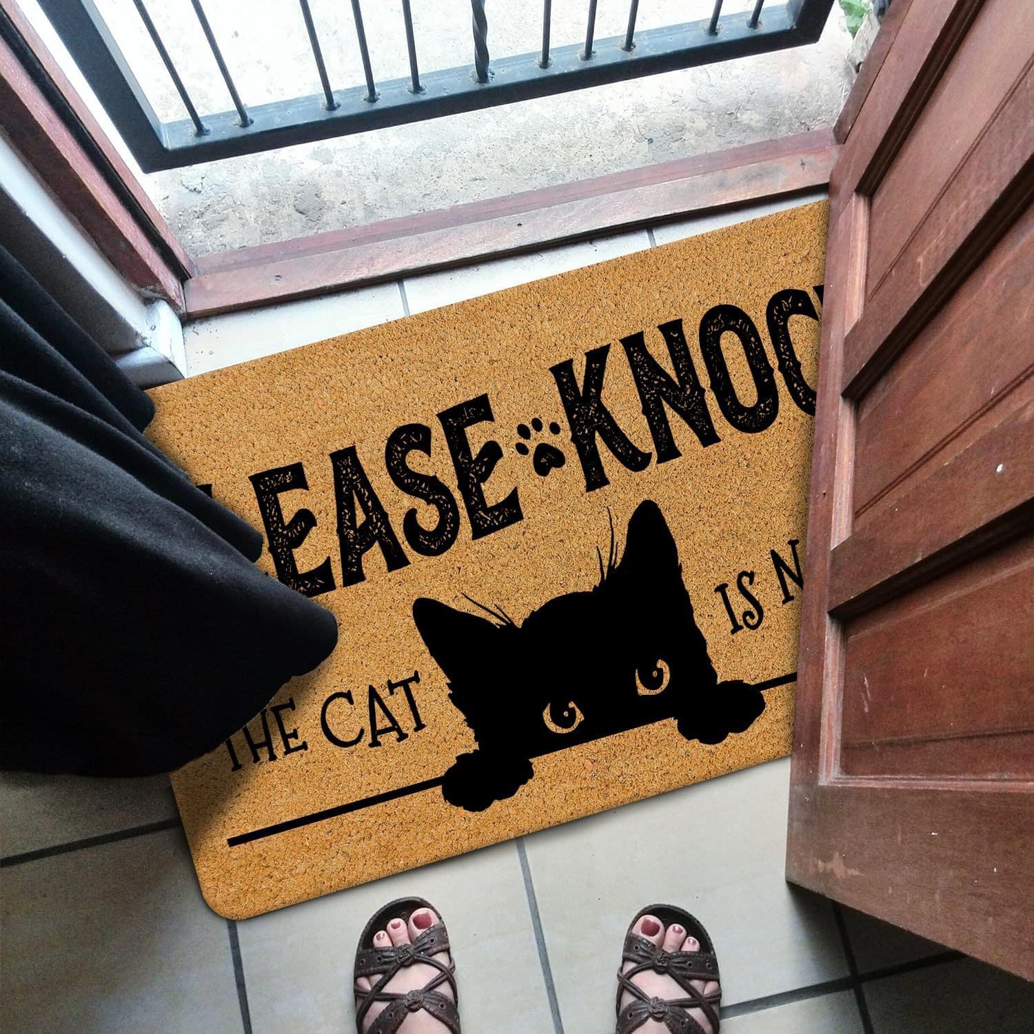 American Vintage Doormat Cross-Border New Style Entry Door Mat Dirt-Resistant Welcome Mat Holiday Gift Mat