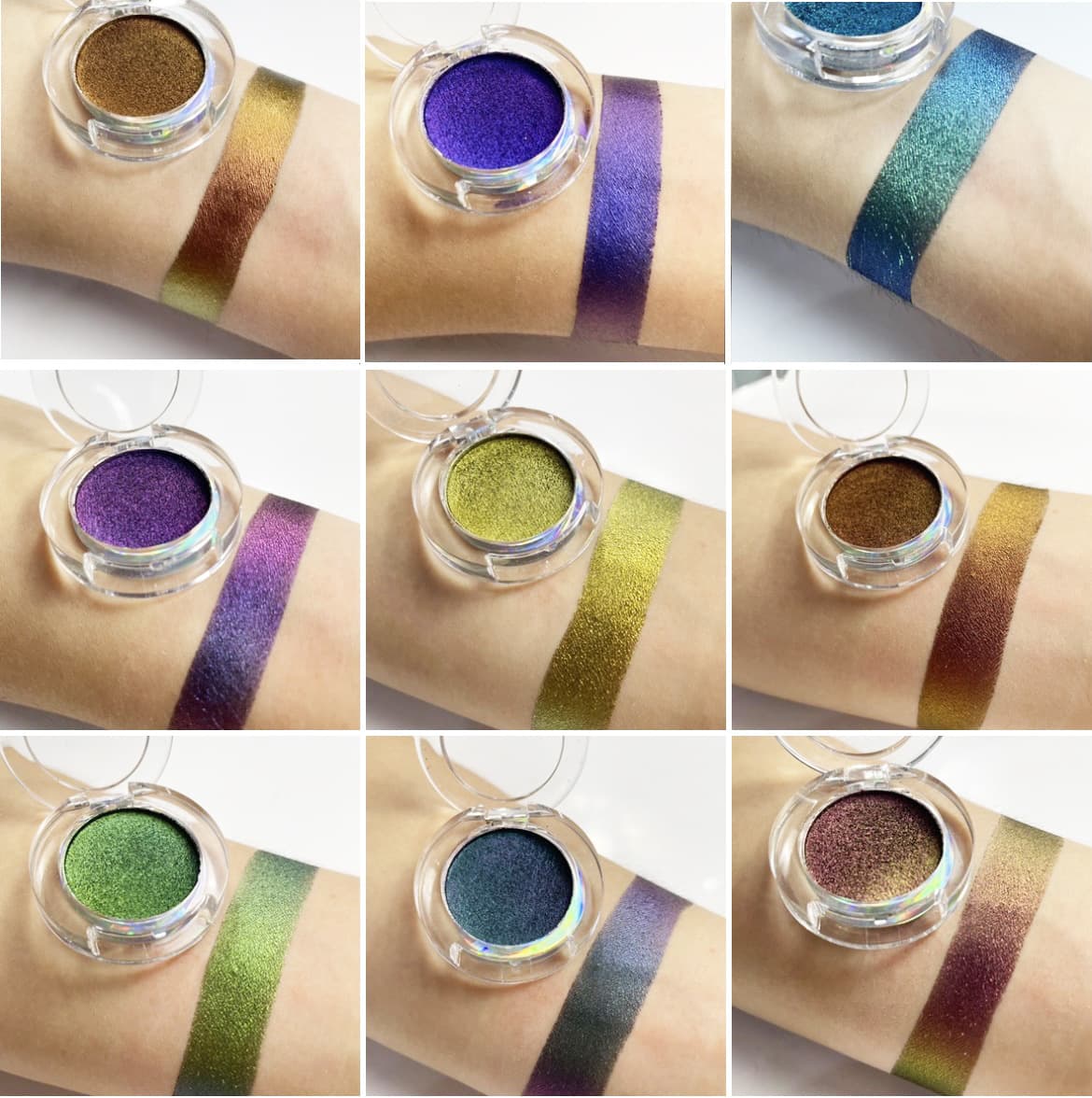 Optical Chameleon Color-Shifting Eyeshadow Diamond Shine Eyeshadow Highlighter Cross-Border E-Commerce Bestseller