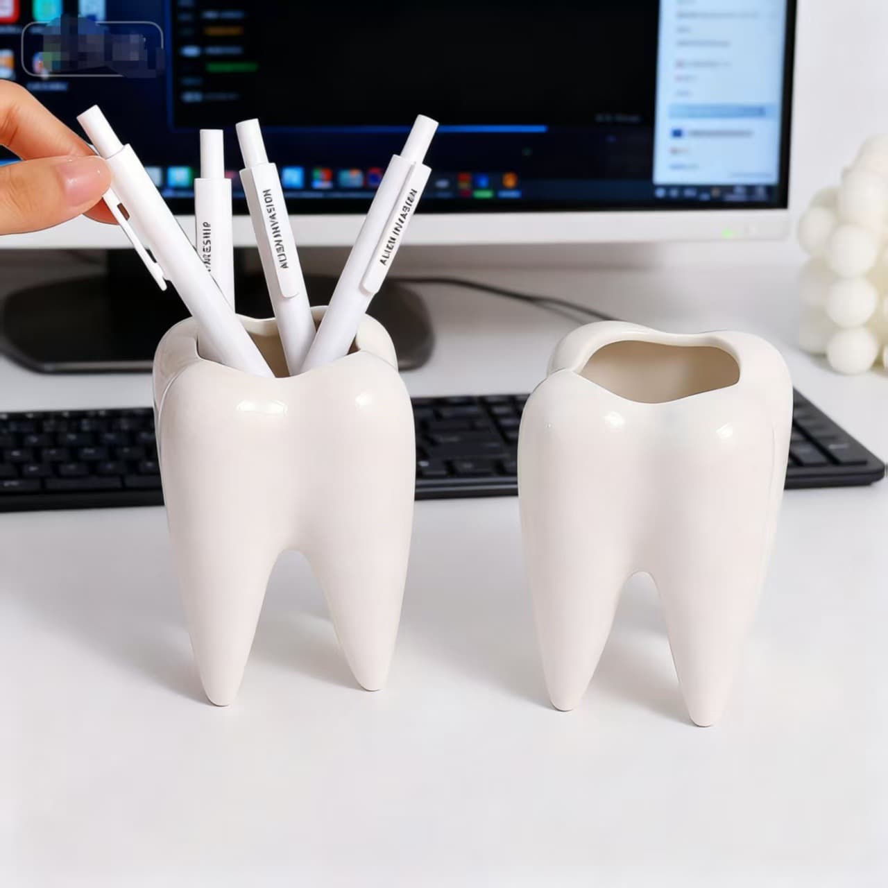 Cross-border Gardening Creative Mini Vase Household Storage Box Toothbrush Pen Holder Mini Artificial Flower Plant Pot