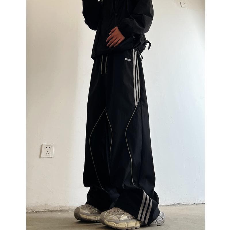 Outdoor functional assault pants men's winter American high street overalls autumn and winter trendy brand drape straight sports pants