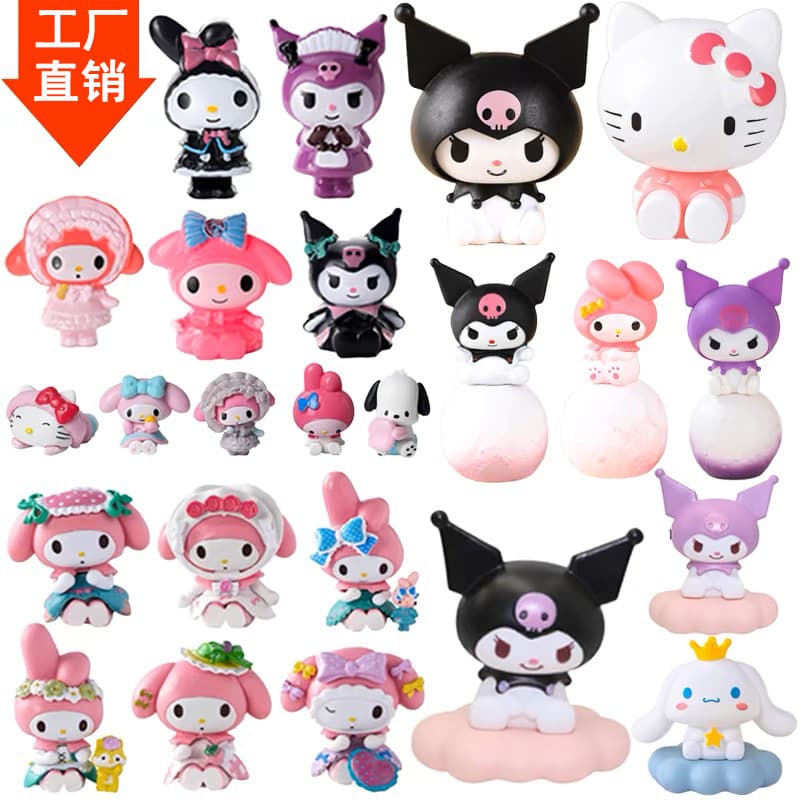 Kuromi Kids Cake Decoration Ornament for Girls Birthday Cake, Popular Baking Decoration Accessories