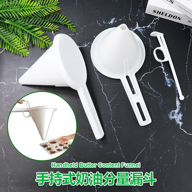 Cream Frosting Batter Funnel Baking Tool Handheld Measuring Cup Cake Chocolate Dispenser Cream Funnel