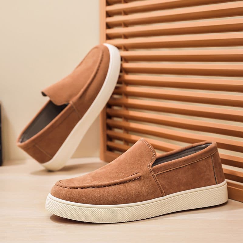 Men's Spring and Summer Casual Canvas Shoes, Slip-On Loafers, Handmade Soft Sole Beijing Cloth Shoes