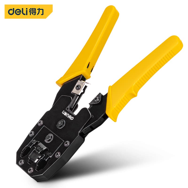 Deli network pliers professional-grade multi-functional and labor-saving three-in-one home manual tool network cable crimping network pliers