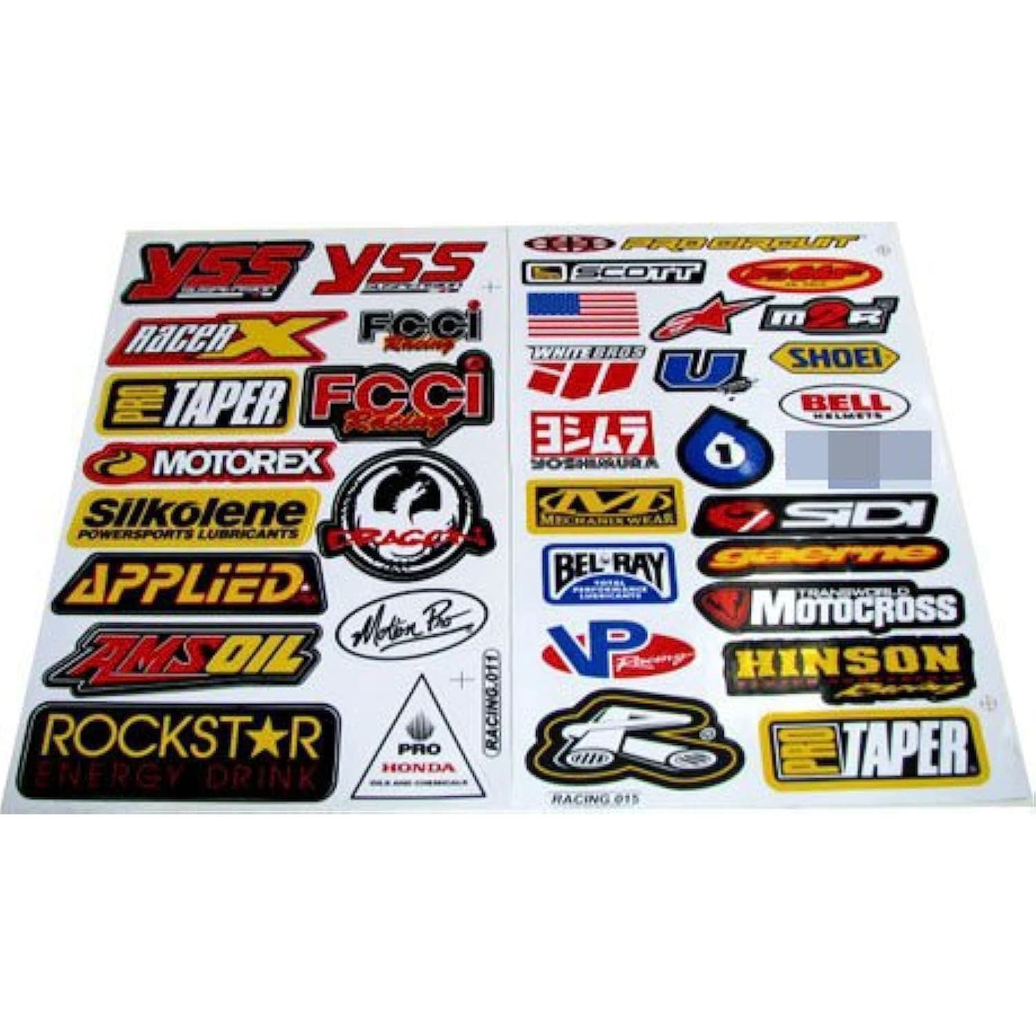 USA Amazon Racing Gear Sticker Motocross Decal Print