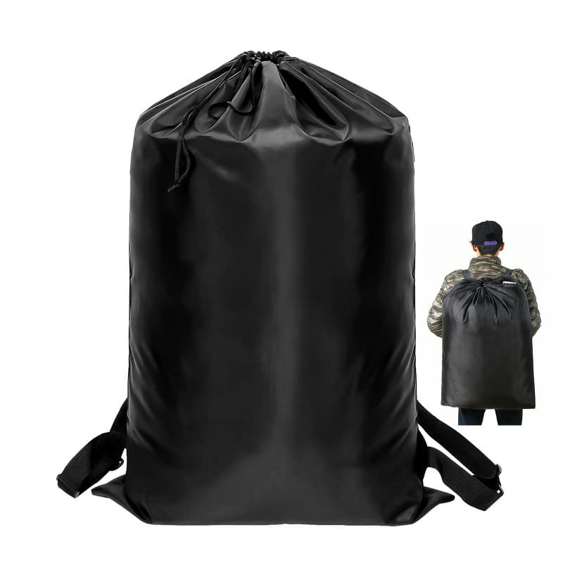 2026 New Cross-border Drop Shipping 1 Large Backpack-style Laundry Bag Washable Heavy-duty Laundry Bag