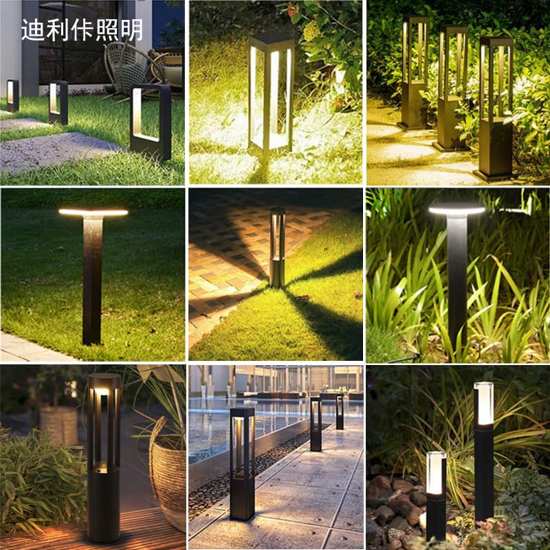 led lawn lamp solar outdoor waterproof garden light landscape lawn lamp villa garden greening floor lamp 10w