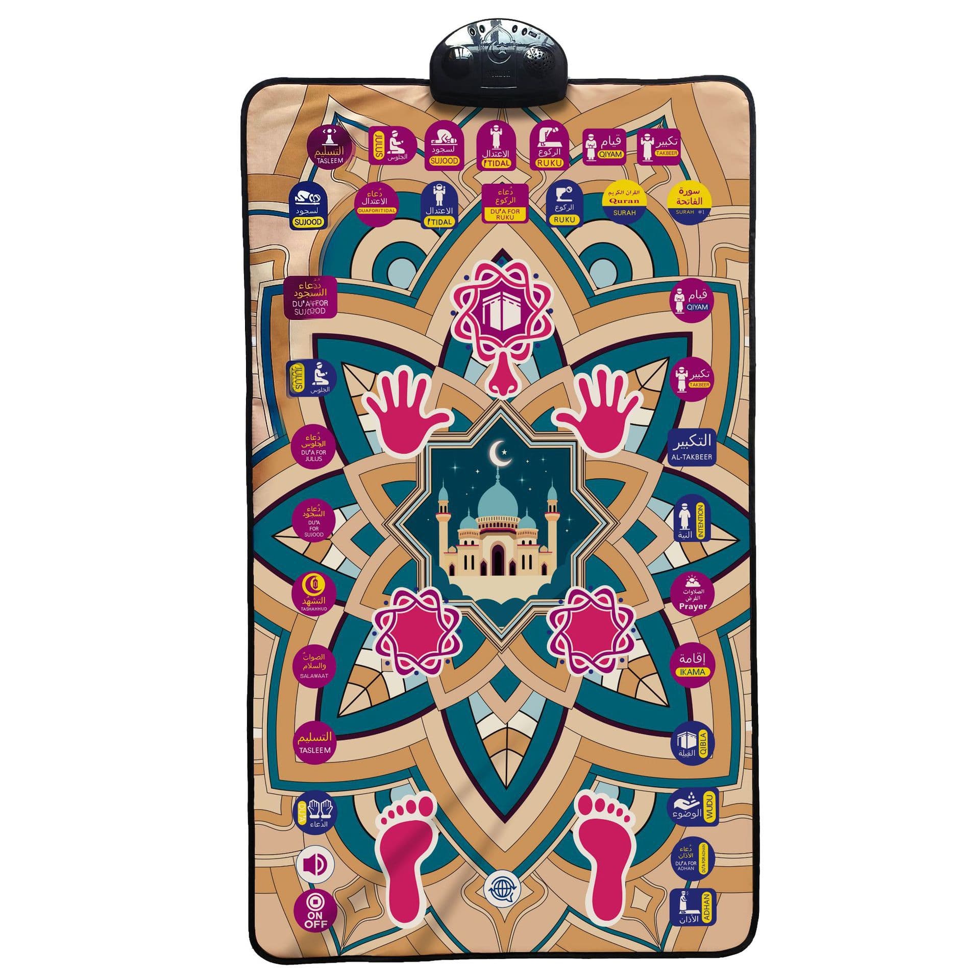 2025 New Children's Toy Cross-border Creative Interactive Electronic Learning Rug Pilgrimage Educational Pronunciation Mat