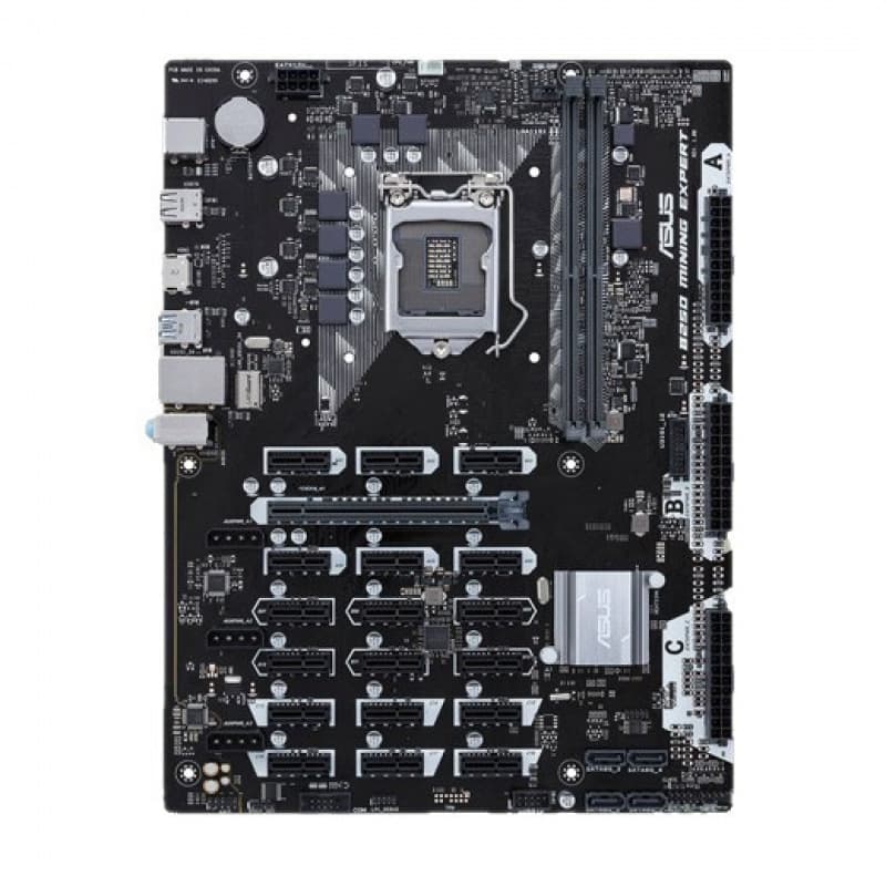 Compatible with B250 MINING EXPERT 19-Card Mining Board, DDR4, Supports 19 Graphics Cards, In Stock