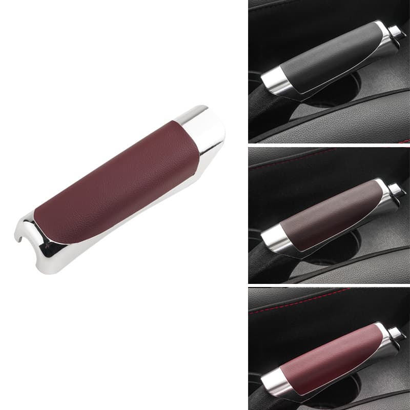 Cross-Border Hot Selling Car Handbrake Cover Decorative Protective Leather Handbrake Cover