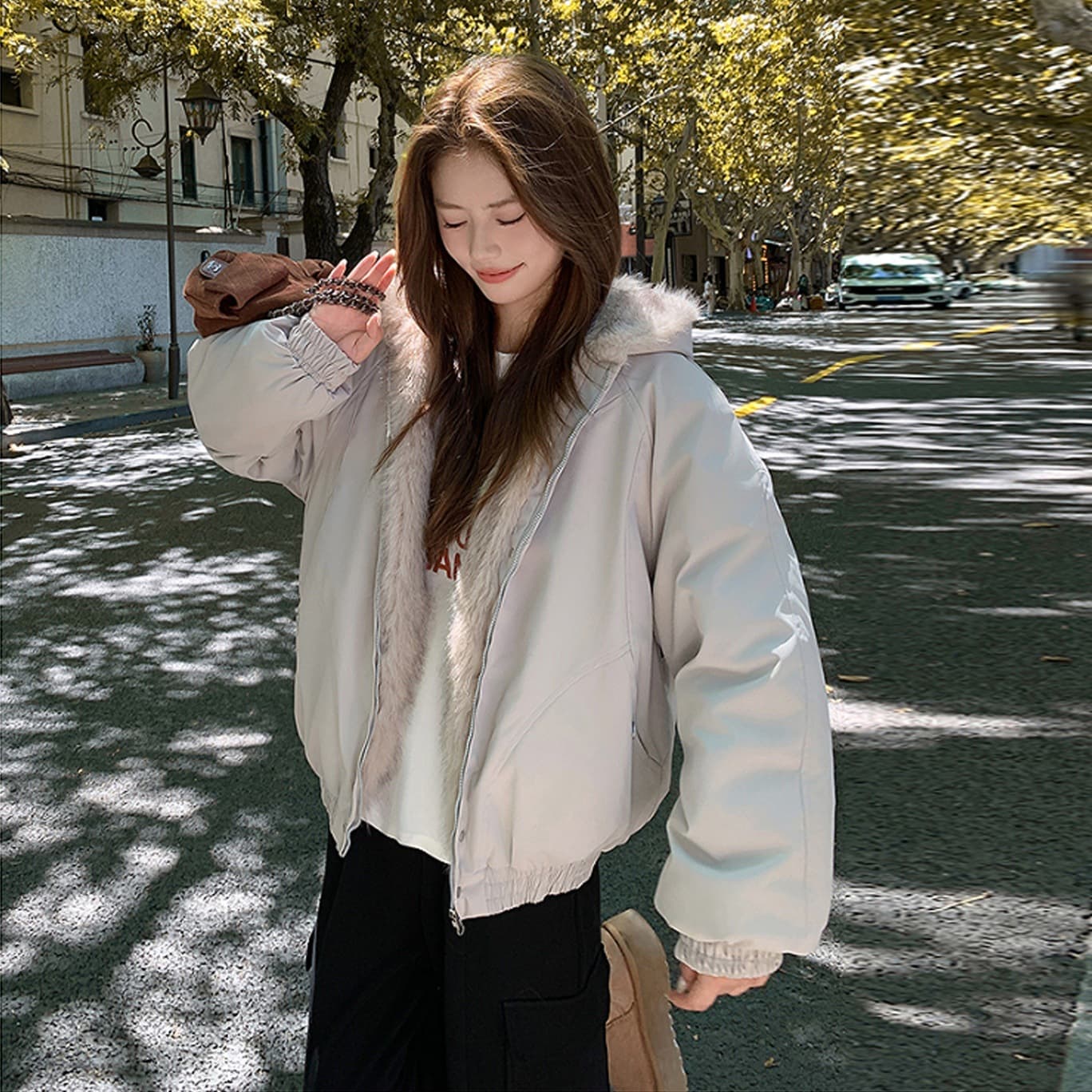 Super Stylish Quilted Thick Coat Women's New 2025 Winter Cotton Jacket Cleanfit Warm Thickened Fur Collar Cotton Padded Coat