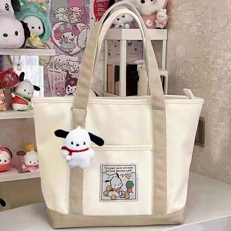 Canvas bag female students go to class single shoulder commuting large capacity bag niche shoulder bag work handbag 2026 new SZ