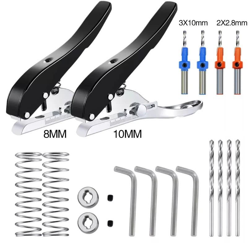 Yi Nian woodworking edge strip puncher oblique hole punching pliers metal integrated countersink drill bit with punching machine manual