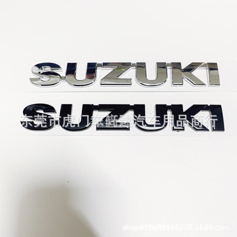 Cross-Border Hot-Selling Product Suitable for New Suzuki Ciaz Vitara Rear Emblem Car Logo English Suzuki English Black Warrior